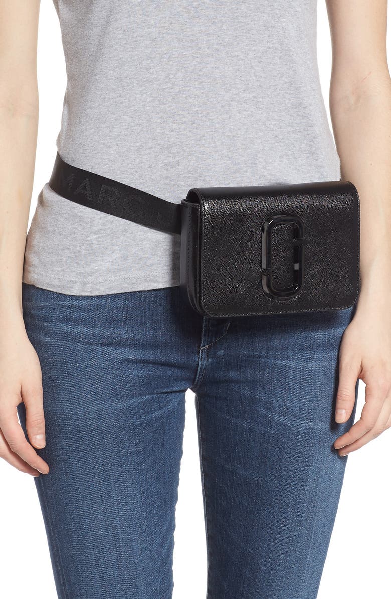 The Marc Jacobs MARC JACOBS Hip Shot Leather Belt Bag, Alternate, color,