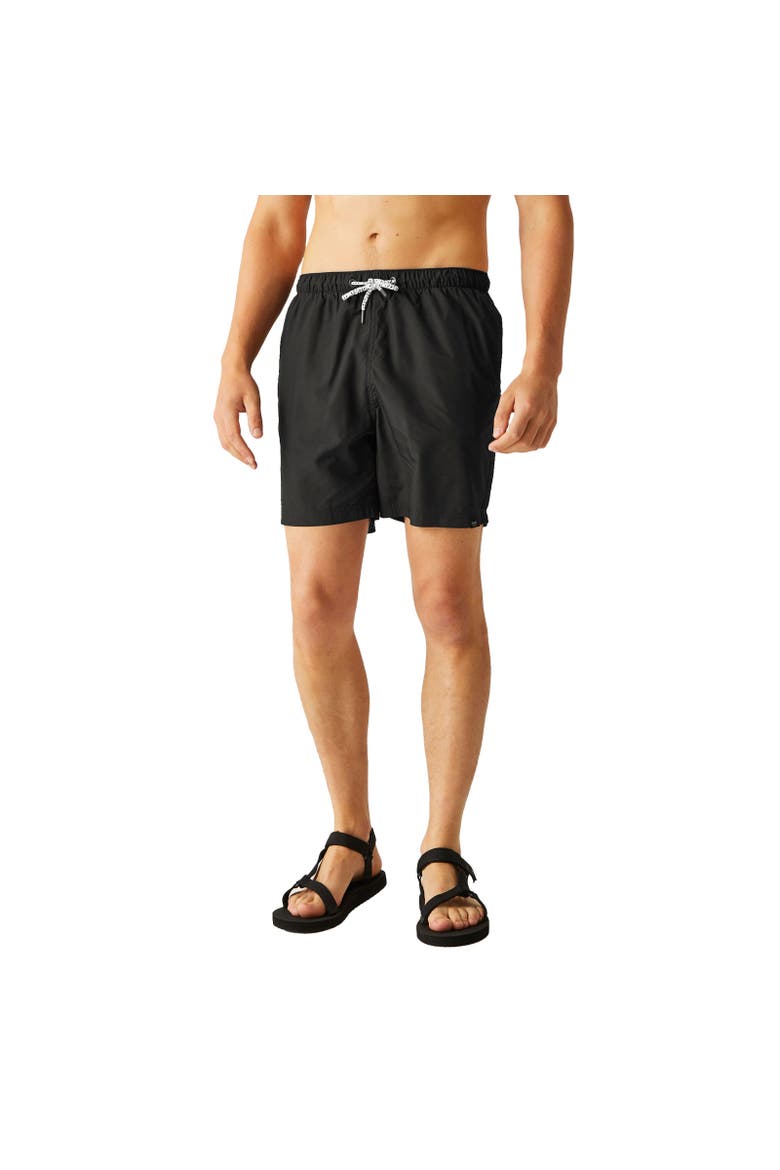 Mackleyna Swim Shorts, Alternate, color, Black