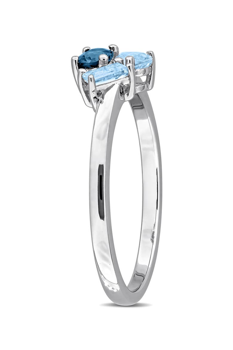 Sterling Silver Blue Topaz Ring, Alternate, color, BLUE
