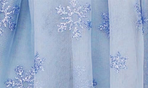 Zunie Kids' Snowflake Velvet Dress In Blue