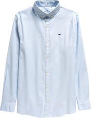 vineyard vines Kids' Stretch Cotton Button-Down Shirt