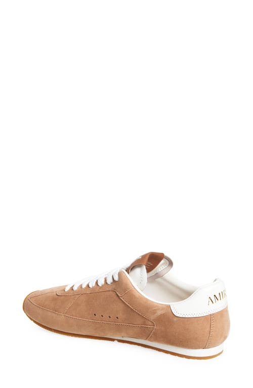 Amiri Pacific Stars Mixed Leather Sneakers In Brown