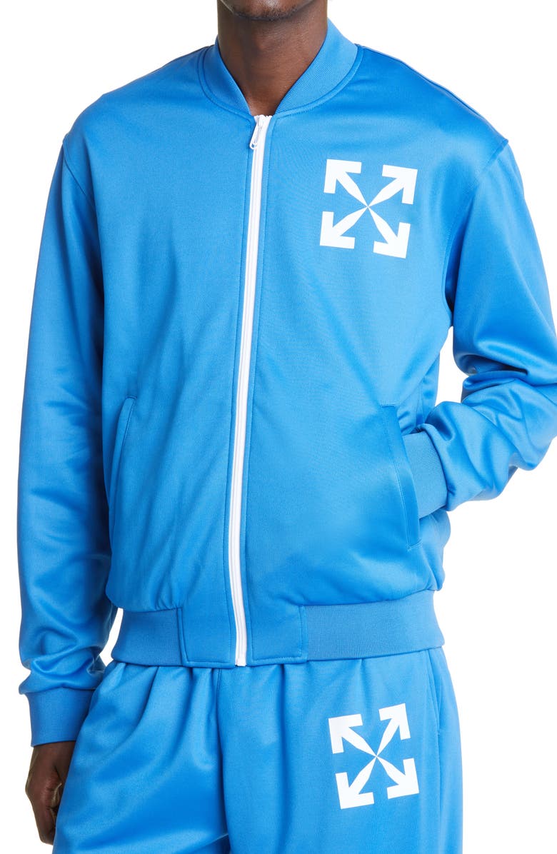 Off-White Single Arrow Track Bomber Jacket, Alternate, color, 