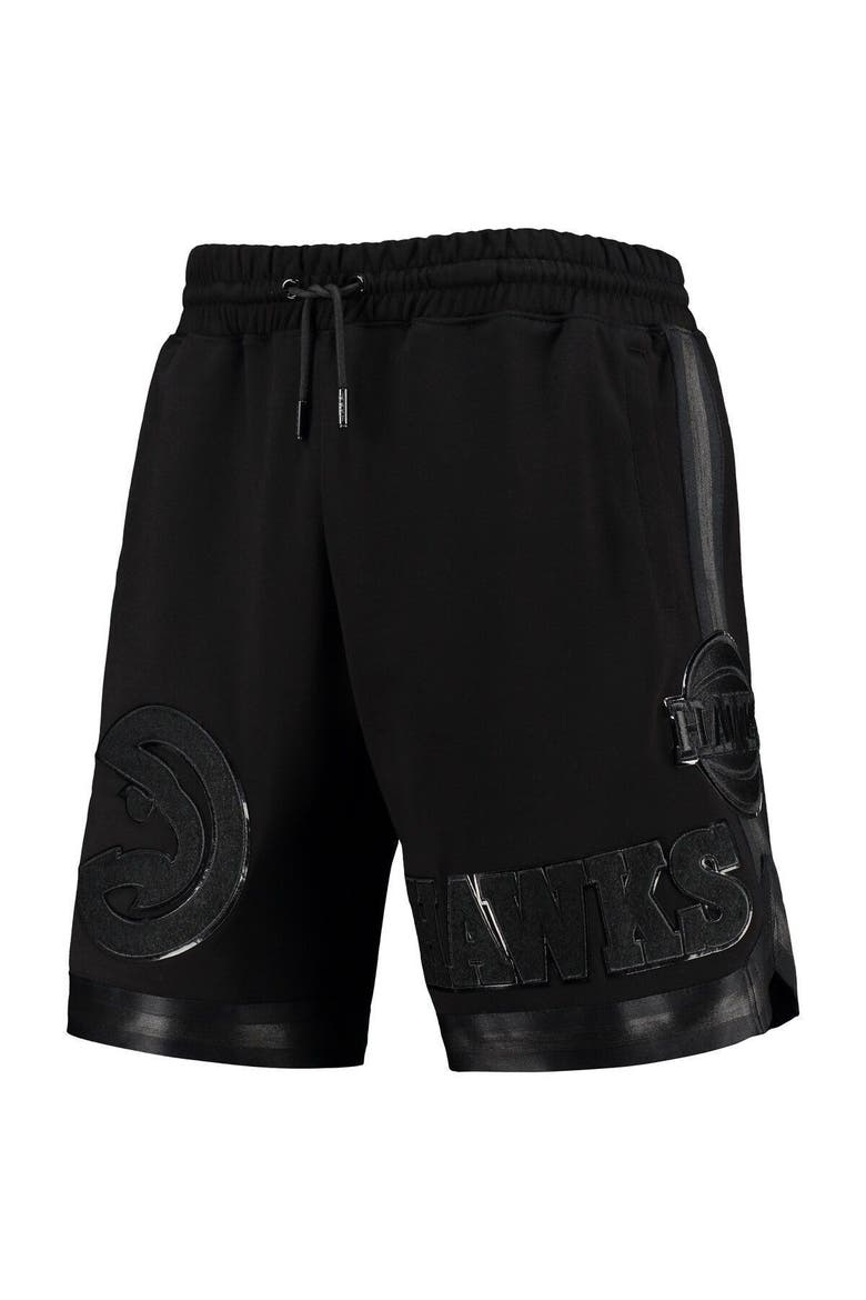 Men's Pro Standard Atlanta Hawks Triple Black Gloss Shorts, Alternate, color, Black