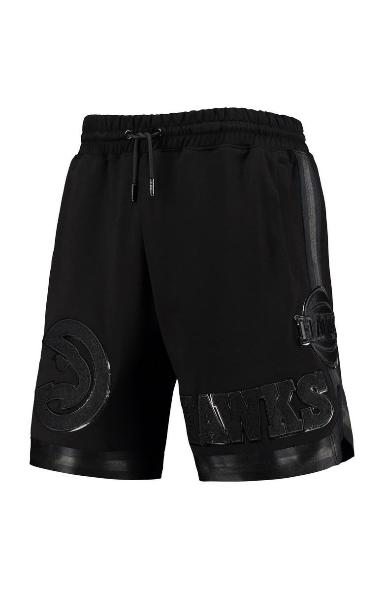 PRO STANDARD Men's Pro Standard Atlanta Hawks Triple Black Gloss Shorts, Alternate, color, Black