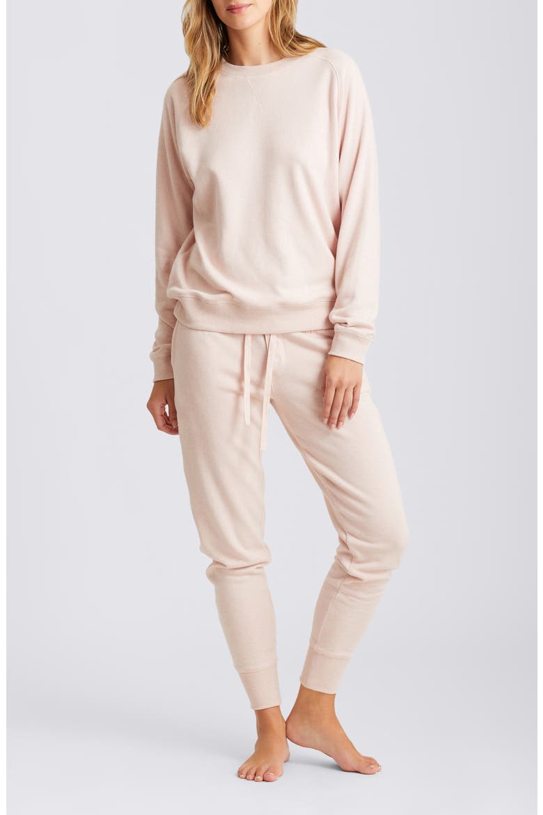 So Soft Fleecy Organic Cotton Pajamas, Main, color, PINK