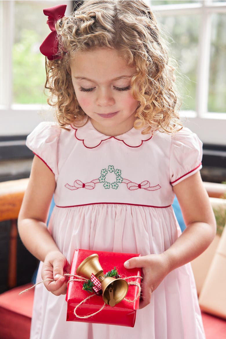 Kids' Maisie Dress, Alternate, color, Wreath Light Pink