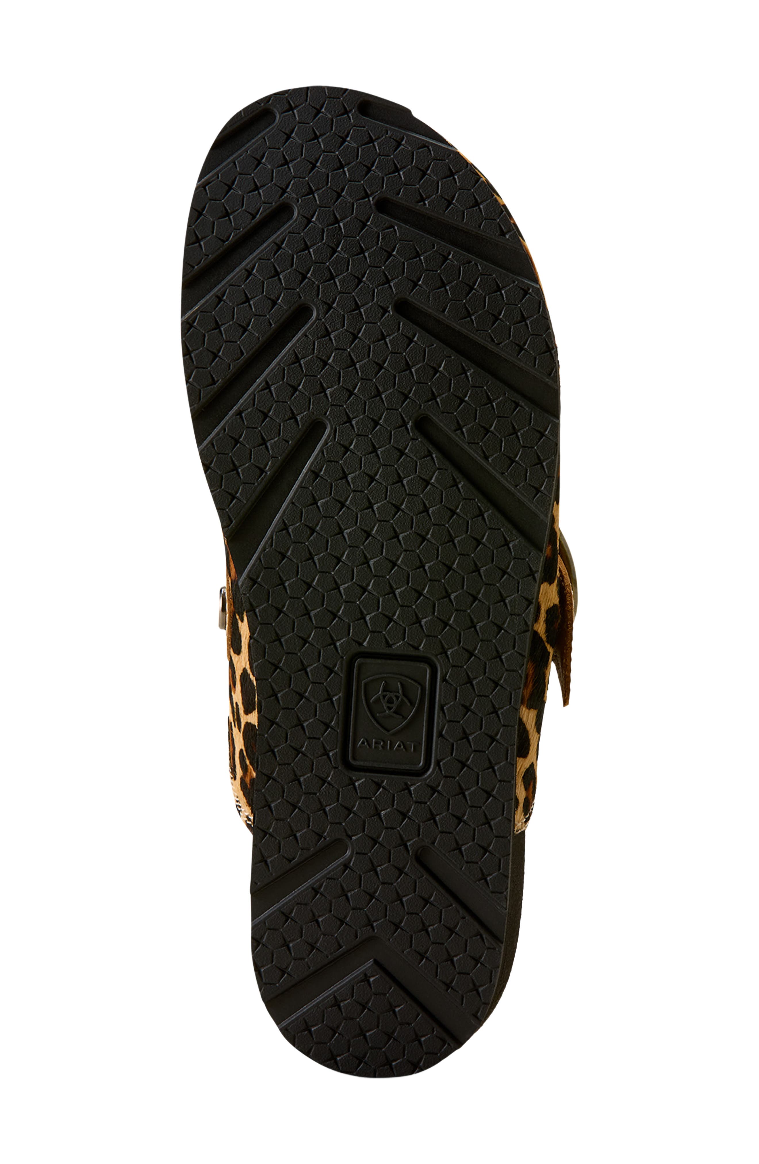 Country Leather Mule, Alternate, color, LEOPARD PRINT CALF HAIR