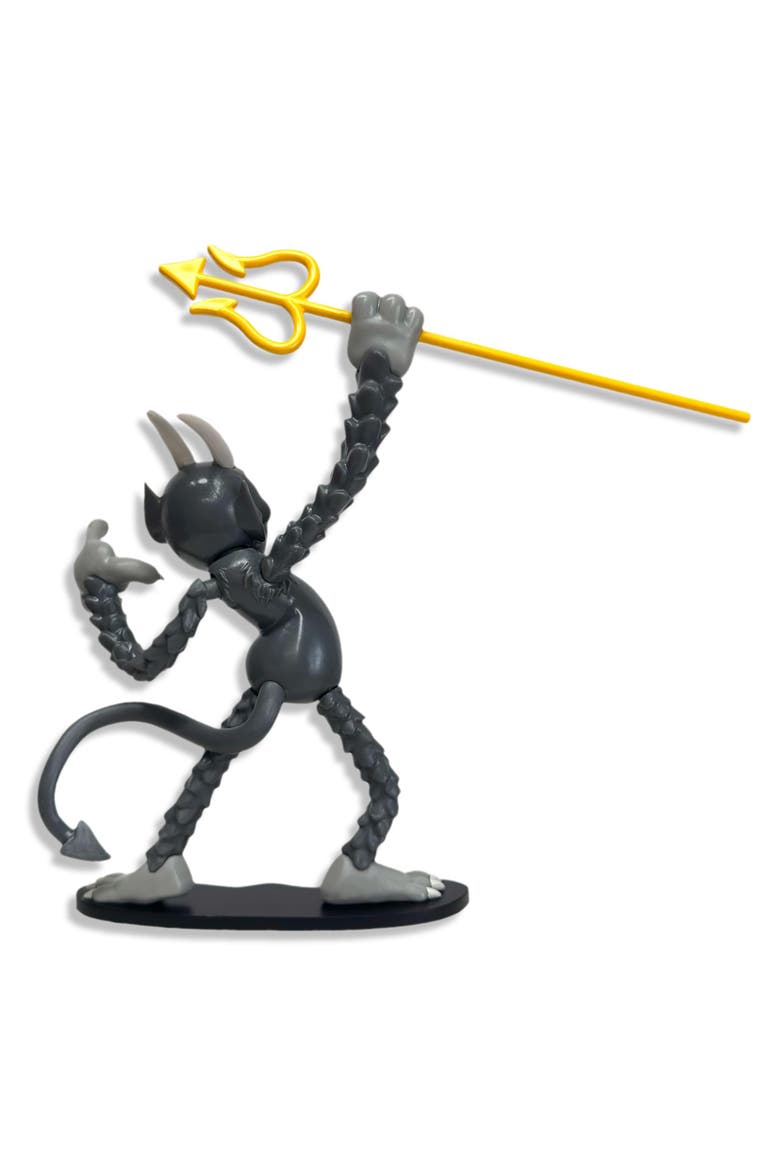 Cuphead Create-A-Figure 4-Inch Mini Figure | The Devil, Alternate, color, Gray
