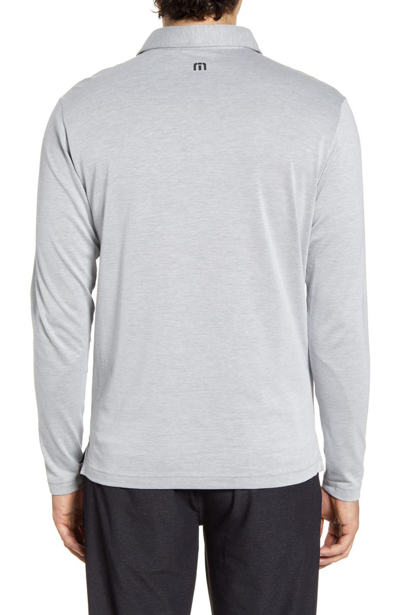 TravisMathew Top Dog Stripe Long Sleeve Jersey Polo, Alternate, color, 
