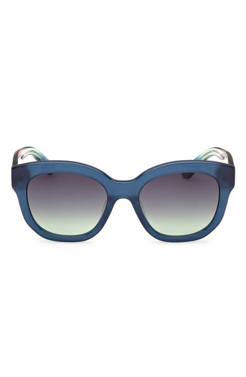 53mm Geometric Sunglasses