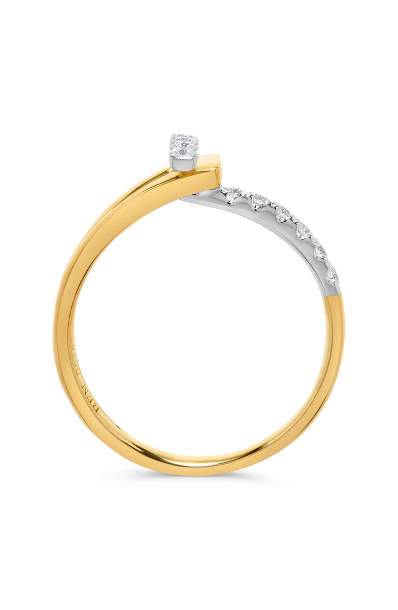 H.J. Namdar Two-Tone Latch Diamond Stacked Ring, Alternate, color, 