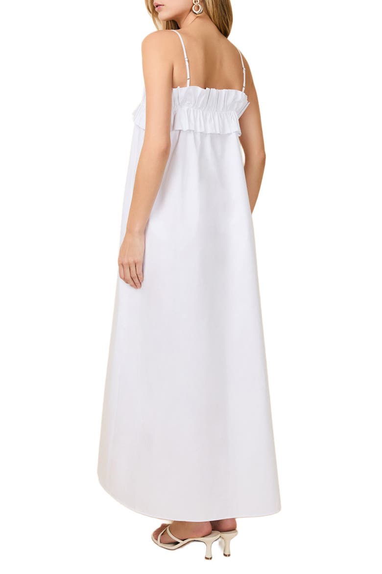 The Sophie Poplin Maxi Dress, Alternate, color, OPTIC WHITE