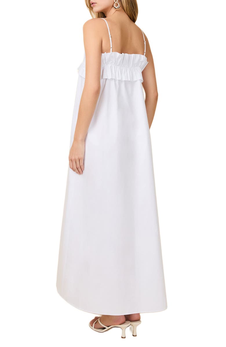 Solid & Striped The Sophie Poplin Maxi Dress, Alternate, color, Optic White