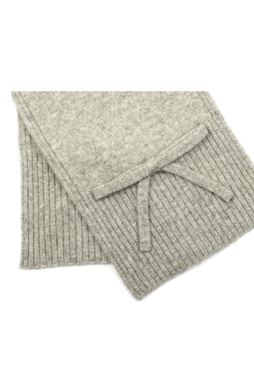 Kate Spade New York Bow Wool Scarf In Gray
