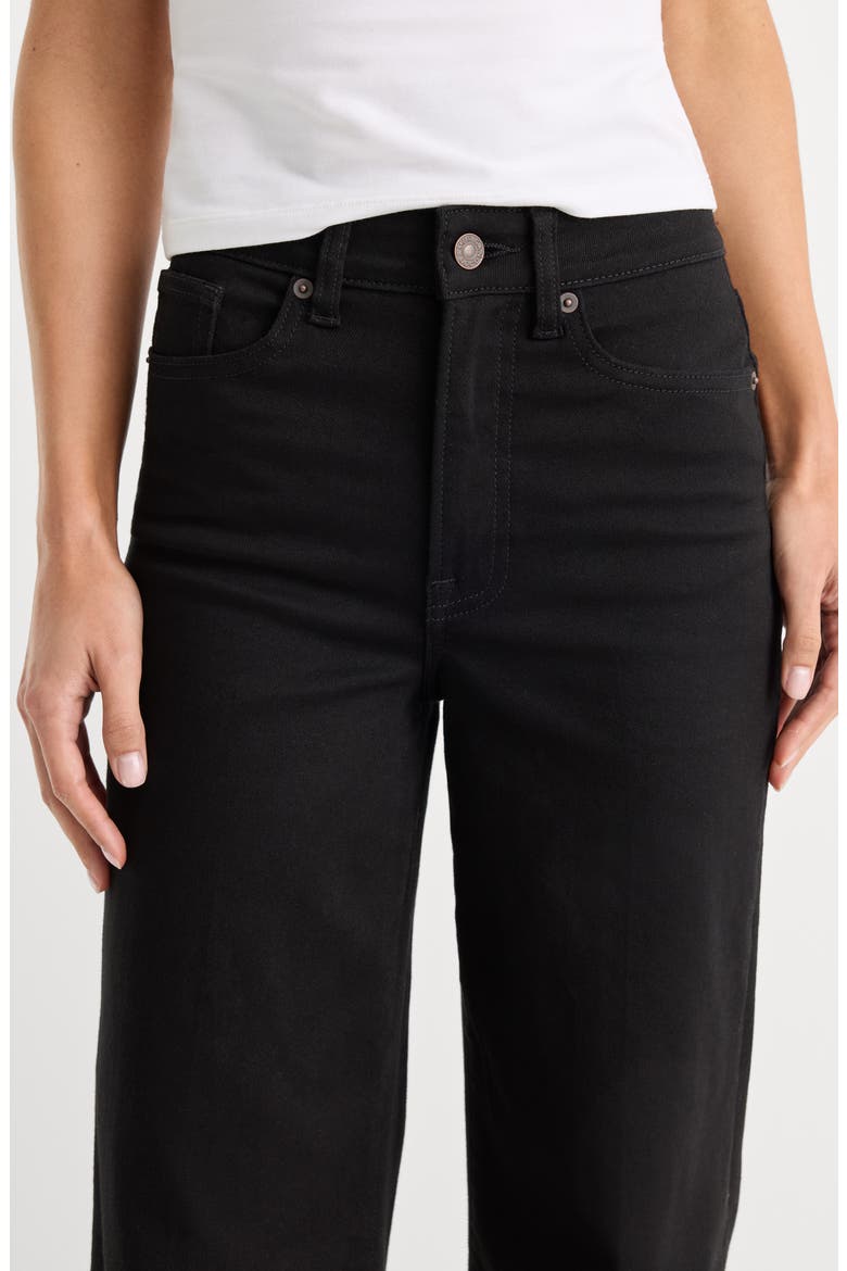 Good Waist Never Fade High Waist Palazzo Jeans, Alternate, color, BLACK001