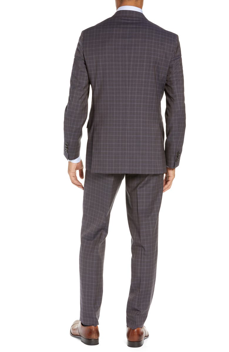 Ted Baker London Jay Trim Fit Plaid Wool Suit, Alternate, color, 