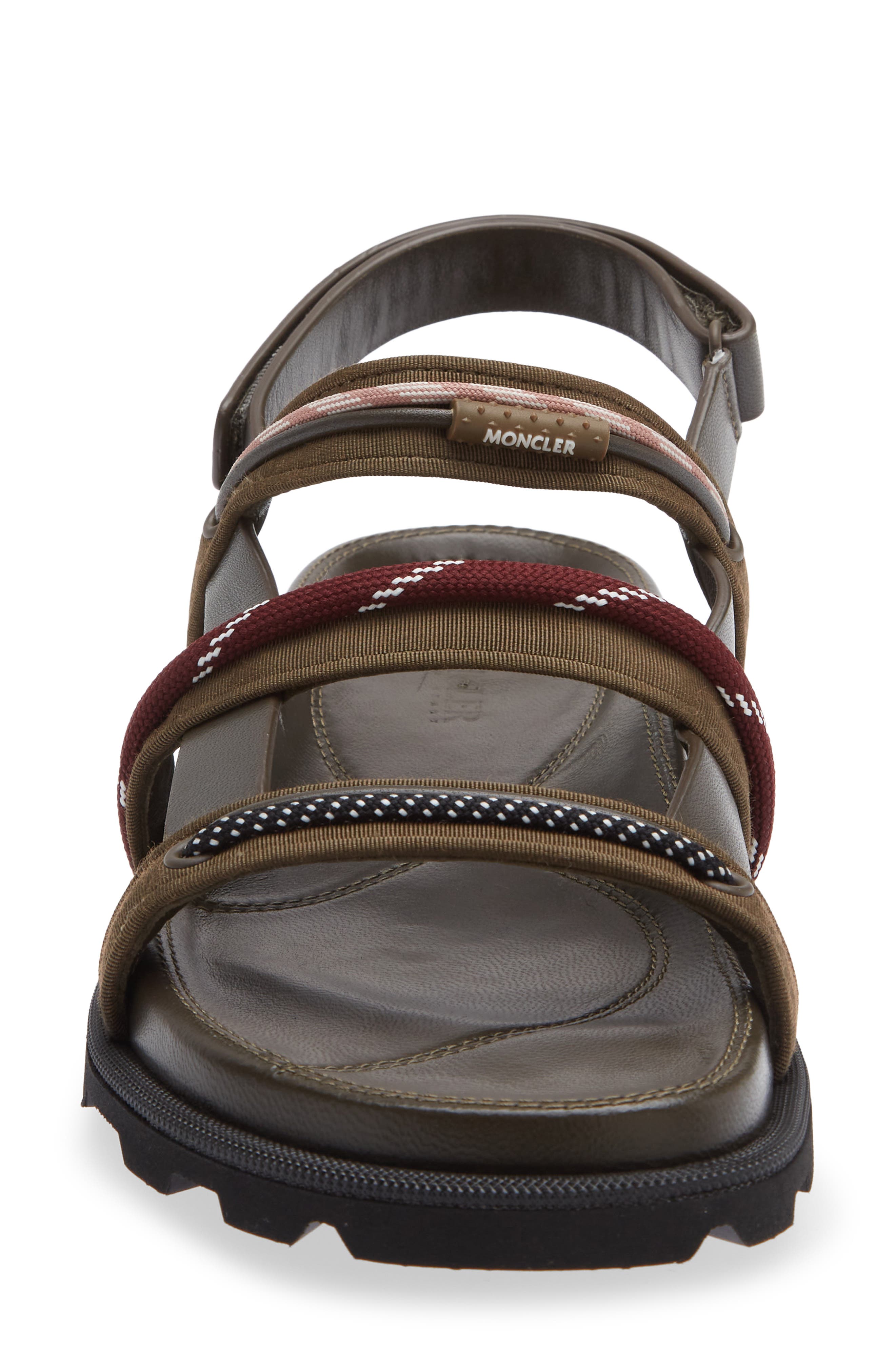 Moncler Vera Isla Sandal, Alternate, color, Brown