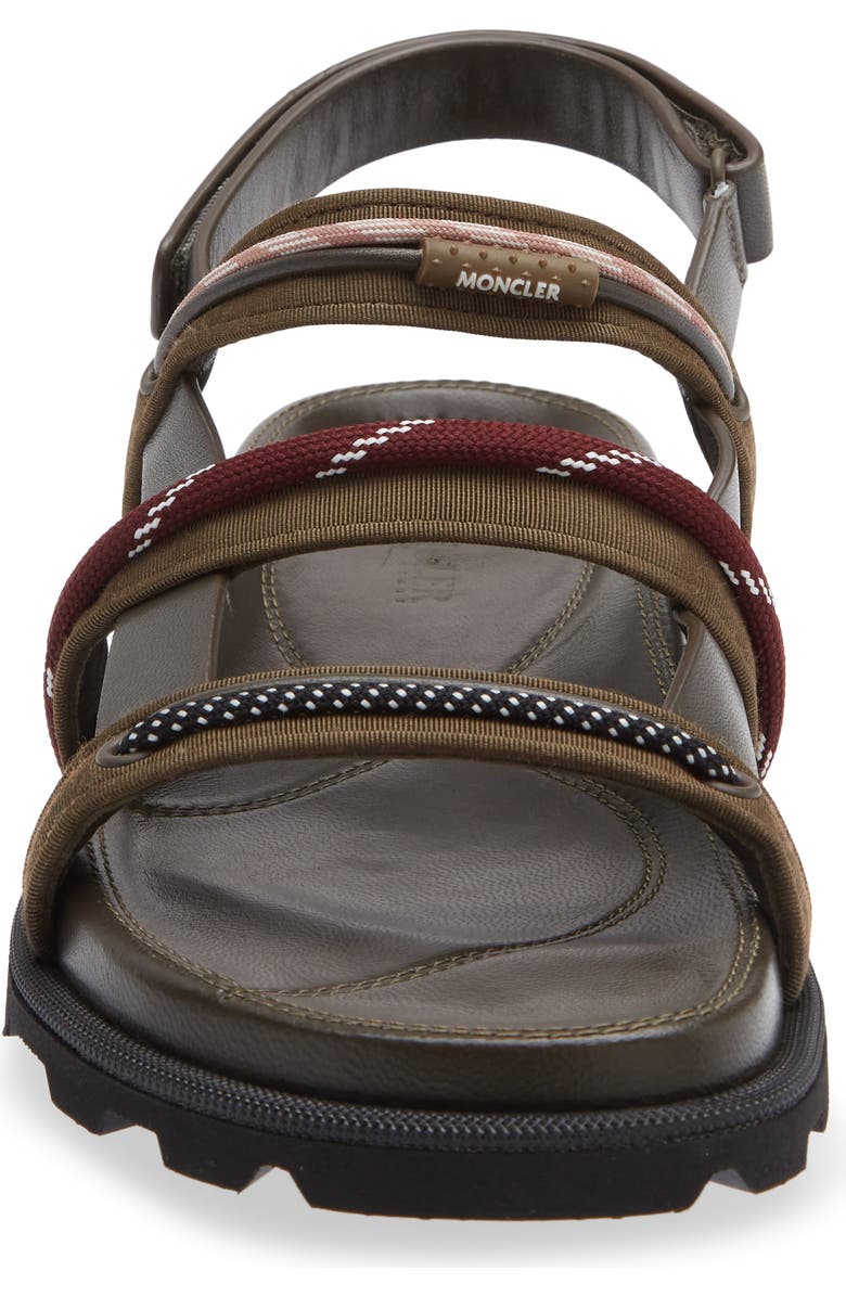 Moncler Vera Isla Sandal, Alternate, color, Brown