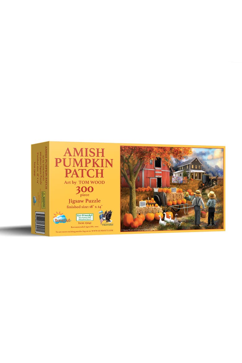 Amish Pumpkin Patch 300 piece Jigsaw Puzzle for Adults, Main, color, Multicolor