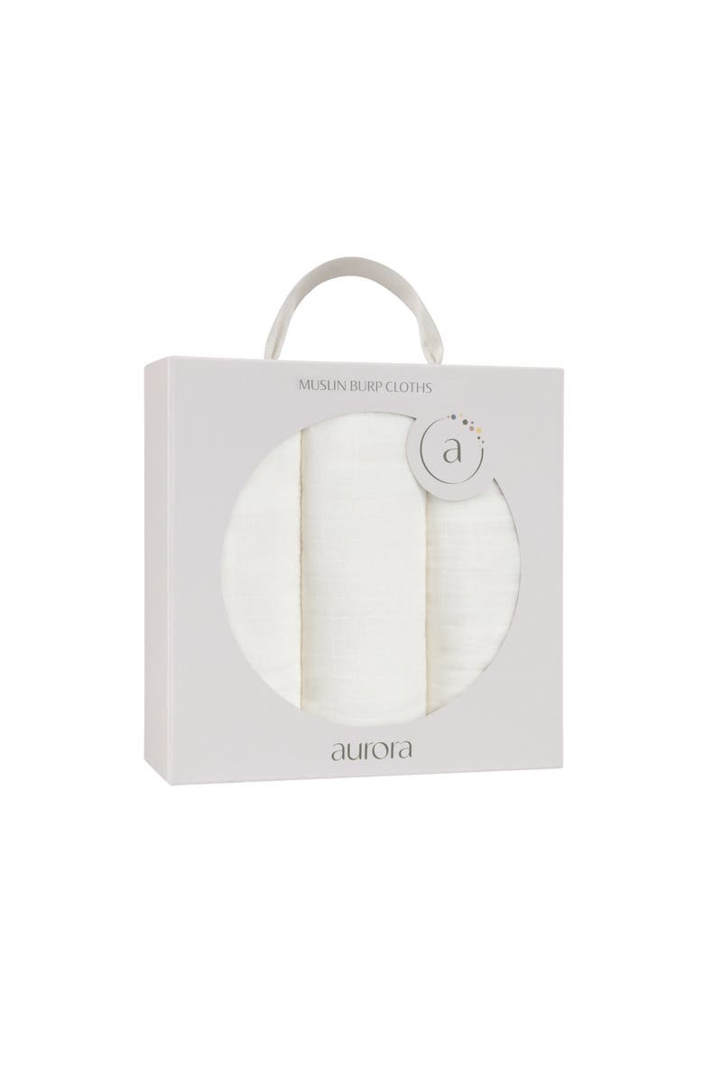 Ely's & Co. Aurora Classics Hypoallergenic Muslin Burp Cloth, Alternate, color, Classic Ivory