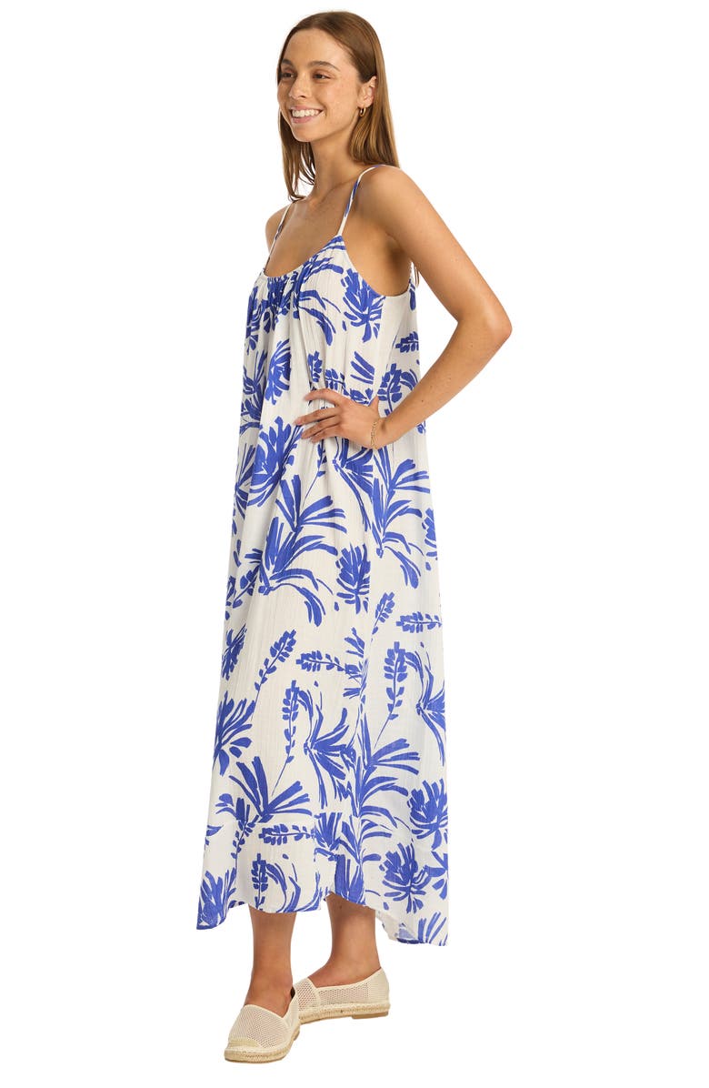 Sea Level Tradewind Cotton Gauze Cover-Up Dress, Alternate, color, 