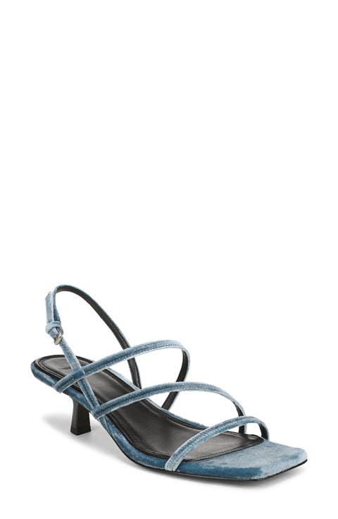 Tania Velvet Heeled Sandal