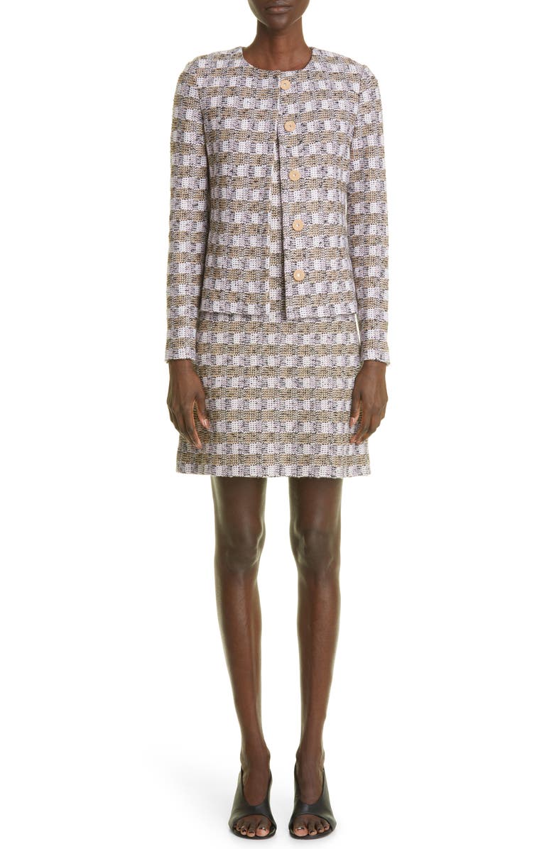 ST. JOHN Tweed Jacket, Alternate, color,