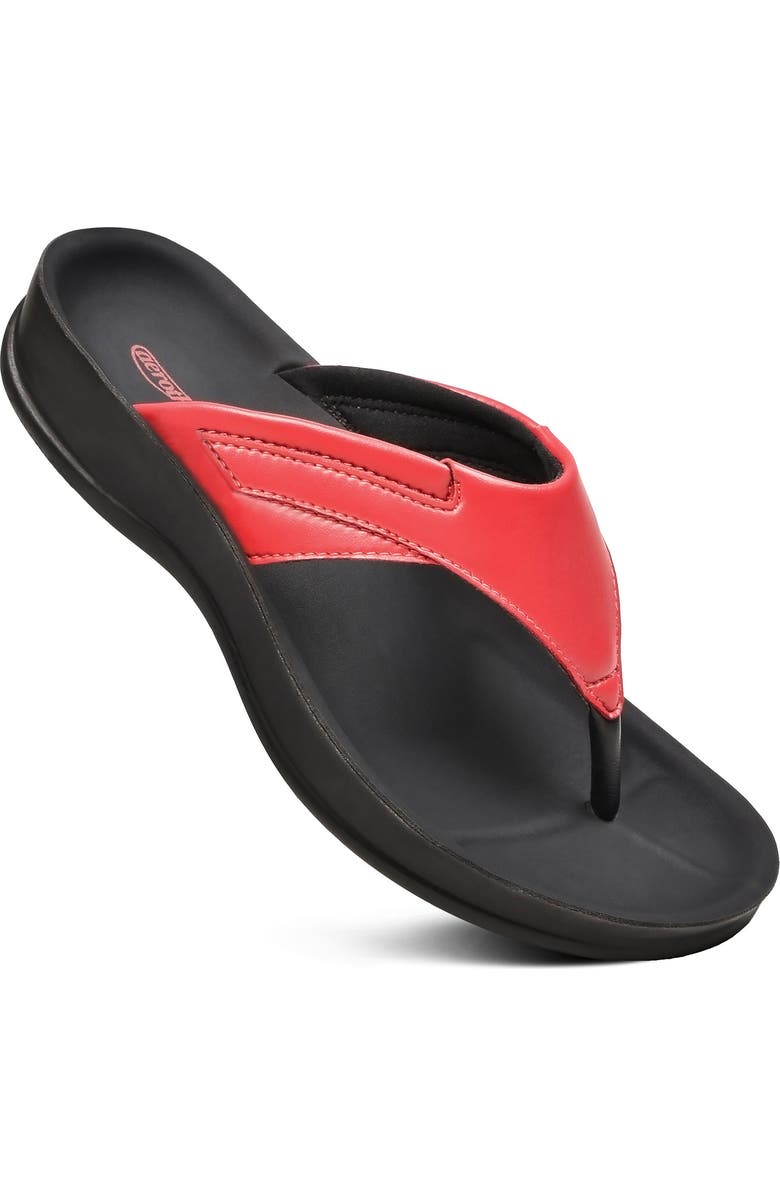 AEROTHOTIC Algiz Waterproof Flip Flop, Main, color, Red