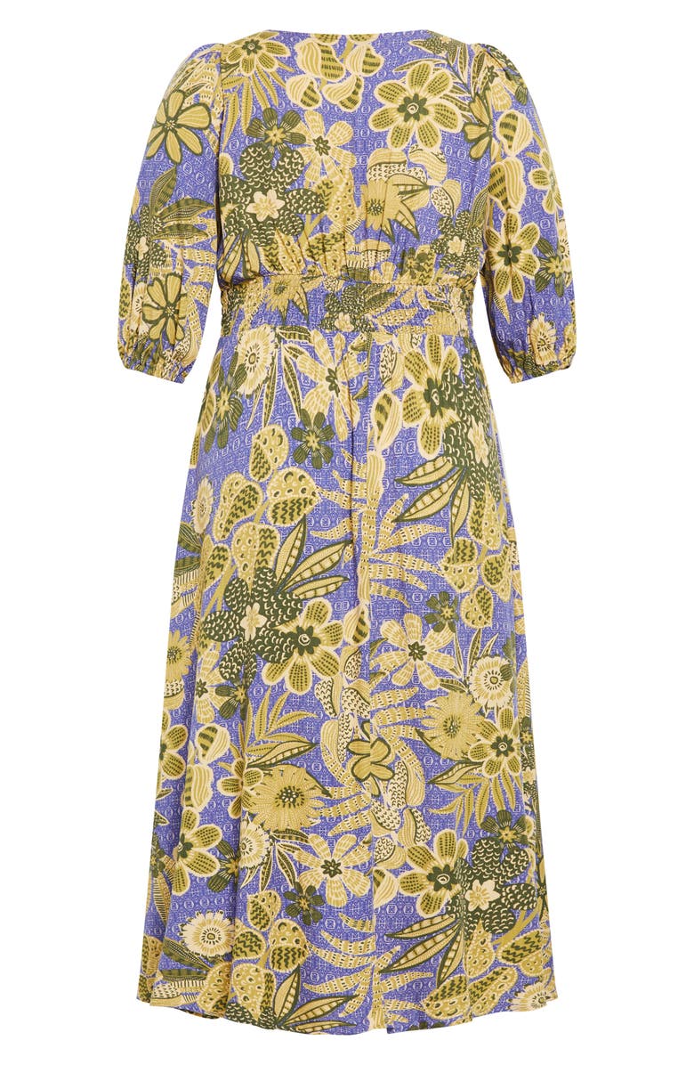 City Chic Daydream Floral Maxi Dress, Alternate, color, Batik Bloom