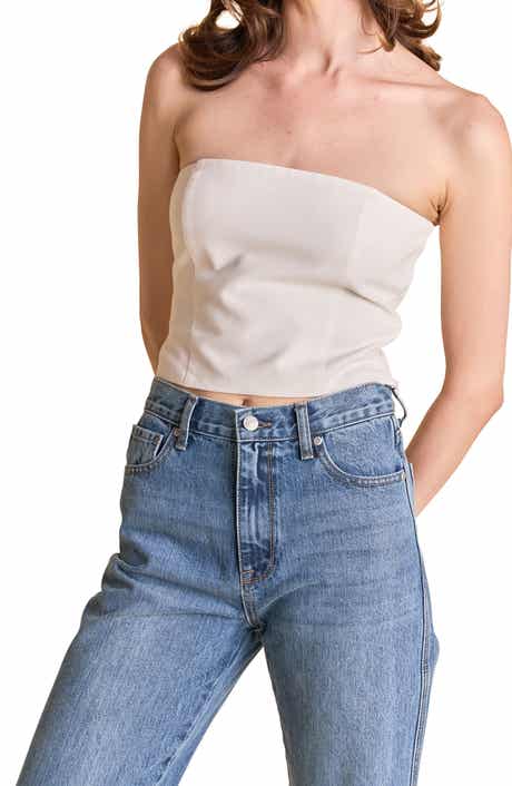 Endless Rose Strapless Linen Top