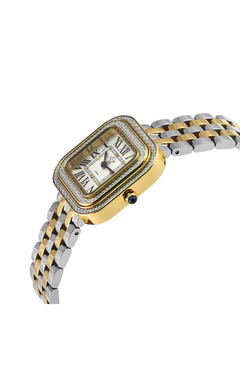 GV2 Bellagio Diamond Swiss Bracelet Watch, 30mm, Alternate, color, Two-Tone Gold-Silver