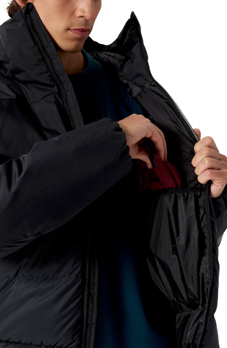 Arc'teryx Thorium Quilted 750 Fill Power Down Hooded Jacket, Alternate, color, Black