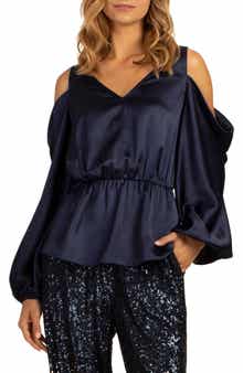Trina Turk Milky Way Cold Shoulder Top