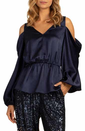 Trina Turk Milky Way Cold Shoulder Top