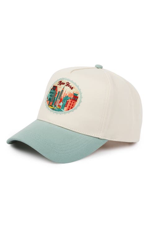 New York Embroidered Patch Cotton Baseball Cap