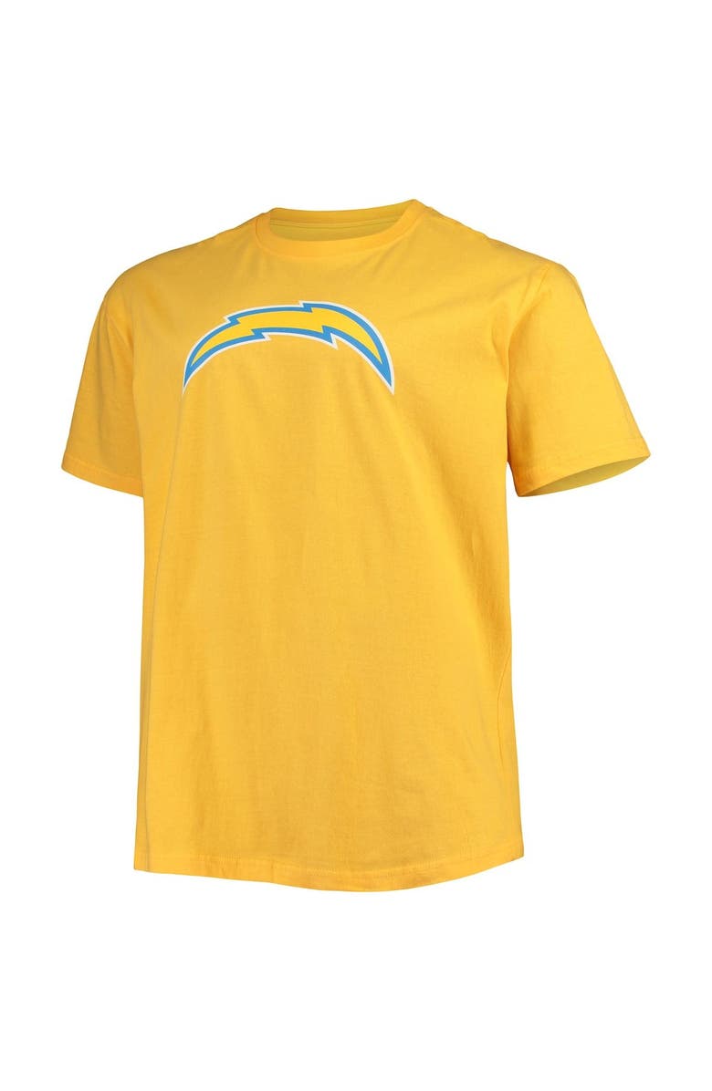 FANATICS Men's Fanatics Branded Justin Herbert Gold Los Angeles Chargers Big & Tall Player Name & Number T-Shirt, Alternate, color, 