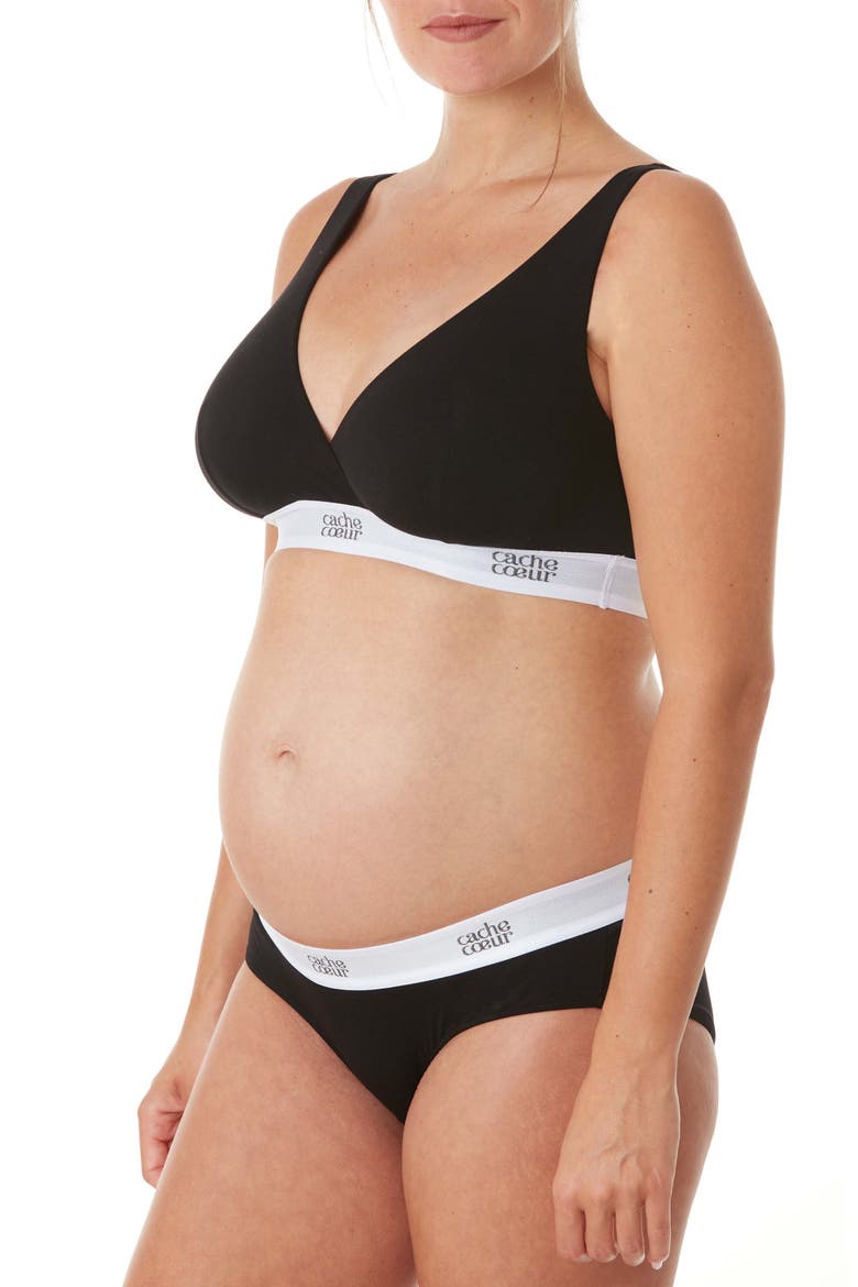 Life Maternity Shorts, Alternate, color, BLACK