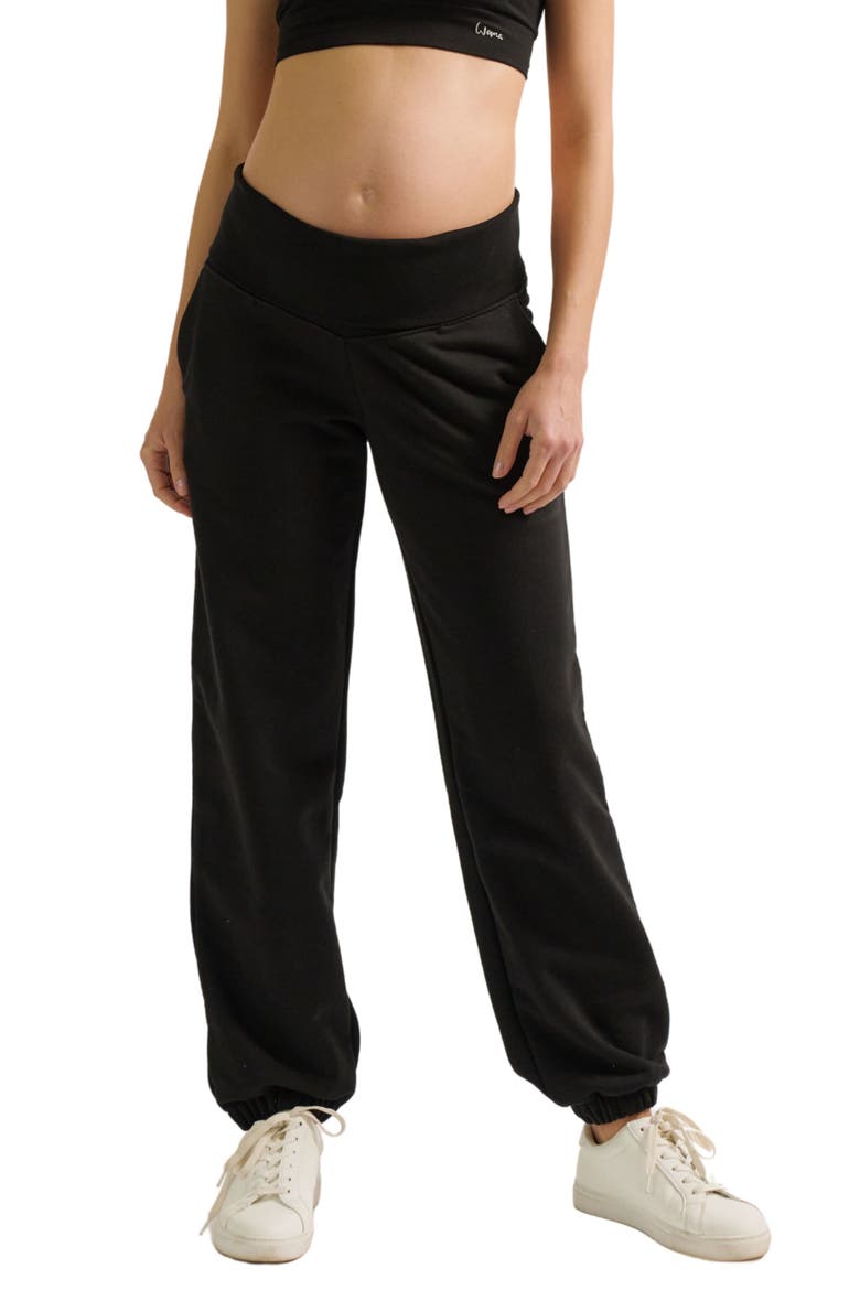 Woma Maternity Joggers, Alternate, color, Black
