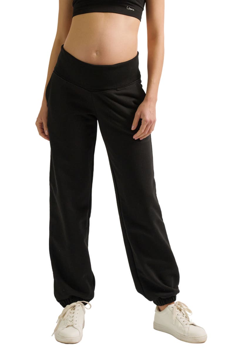 Cache Coeur Woma Maternity Joggers, Alternate, color, Black