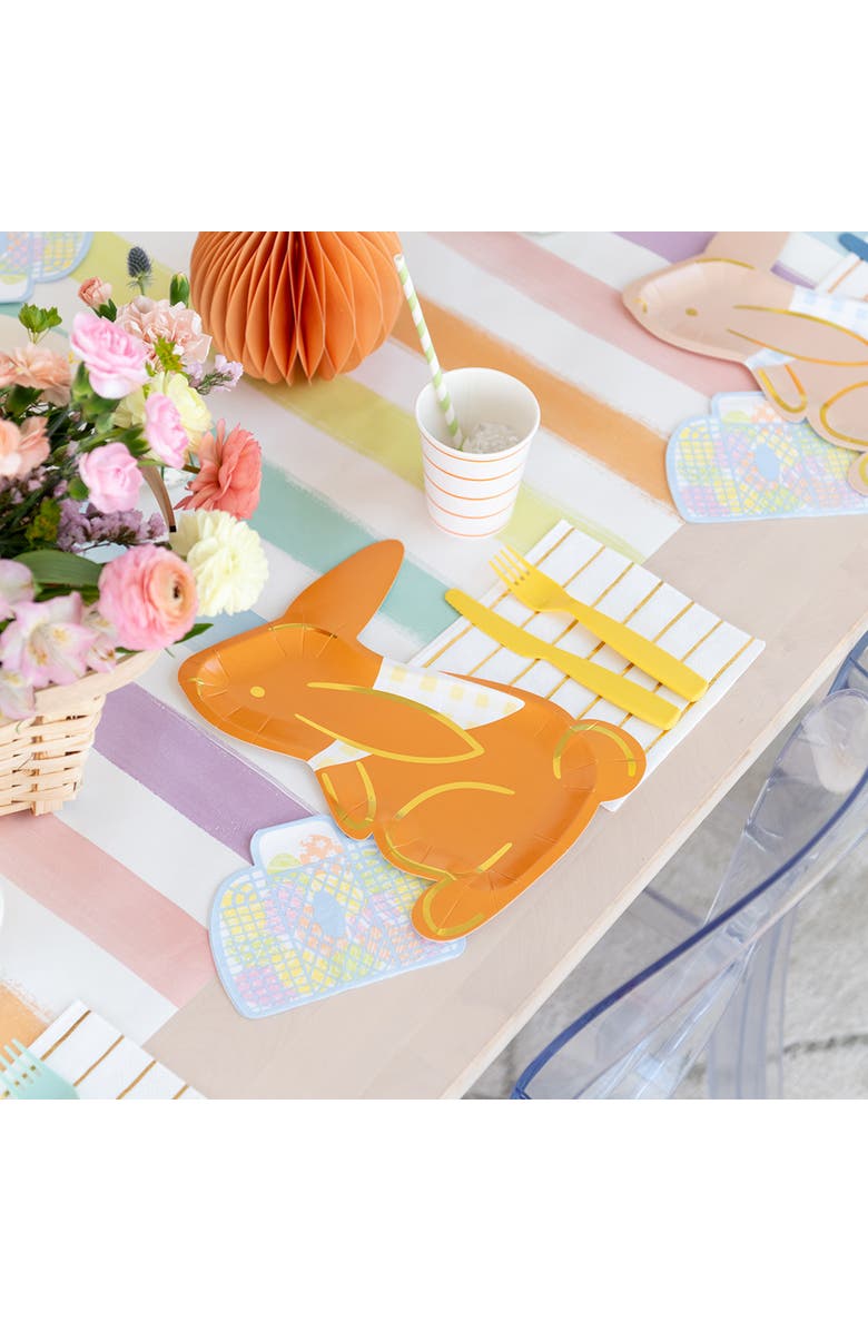 Daydream Society Bunnies In The Garden Basket Large Napkins, Alternate, color, Asssorted Pre-Pack