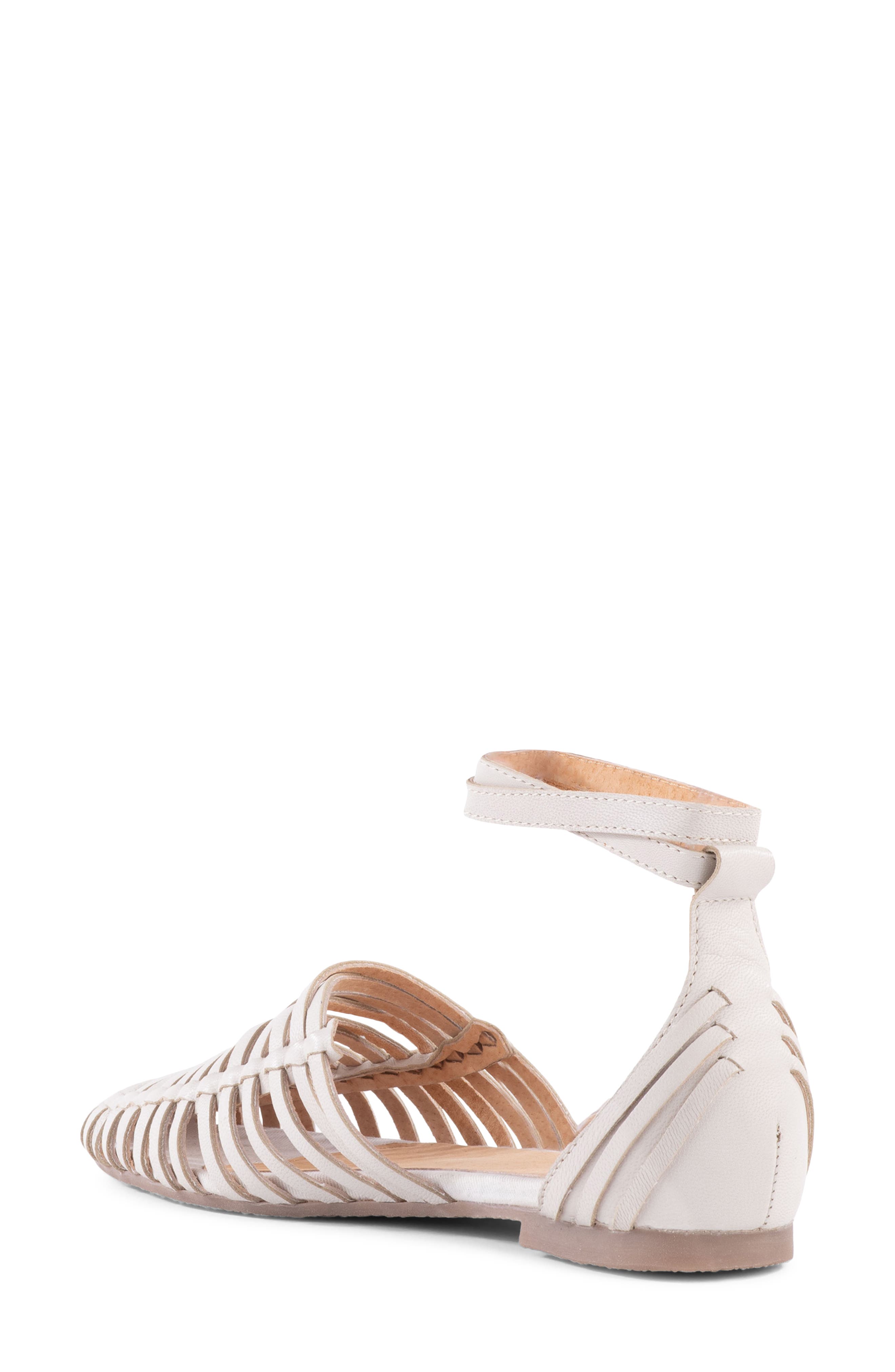 Seychelles Trinket Ankle Strap Flat, Alternate, color, Off White