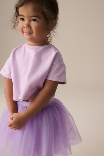 Kids' T-Shirt & Tutu Skirt Set