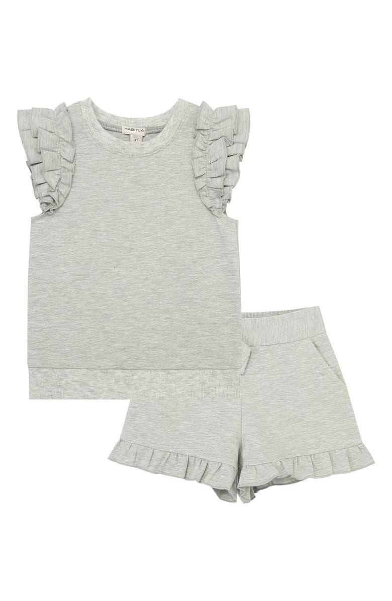 Habitual Kids Kids' Ponte Top & Shorts Set, Main, color,