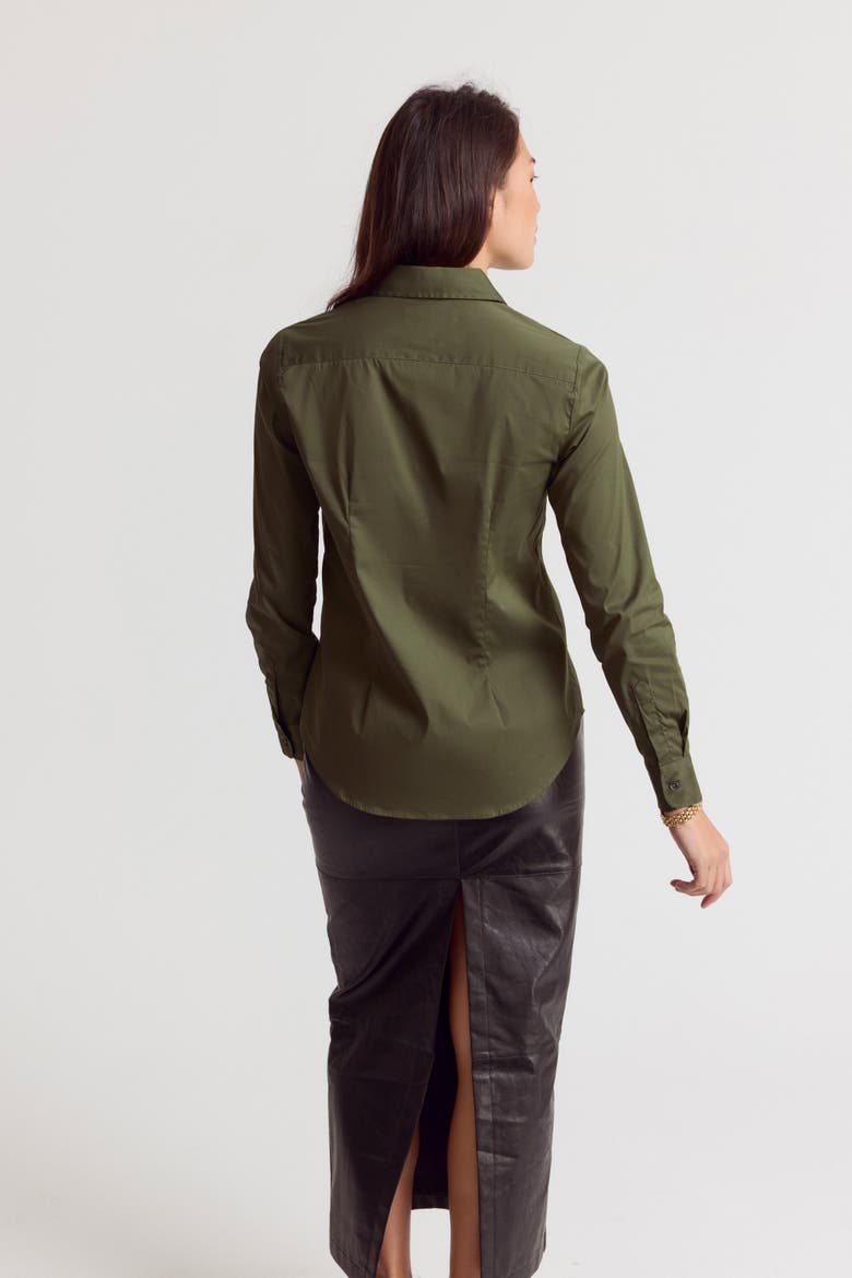 The Icon Shirt, Alternate, color, Camo Green