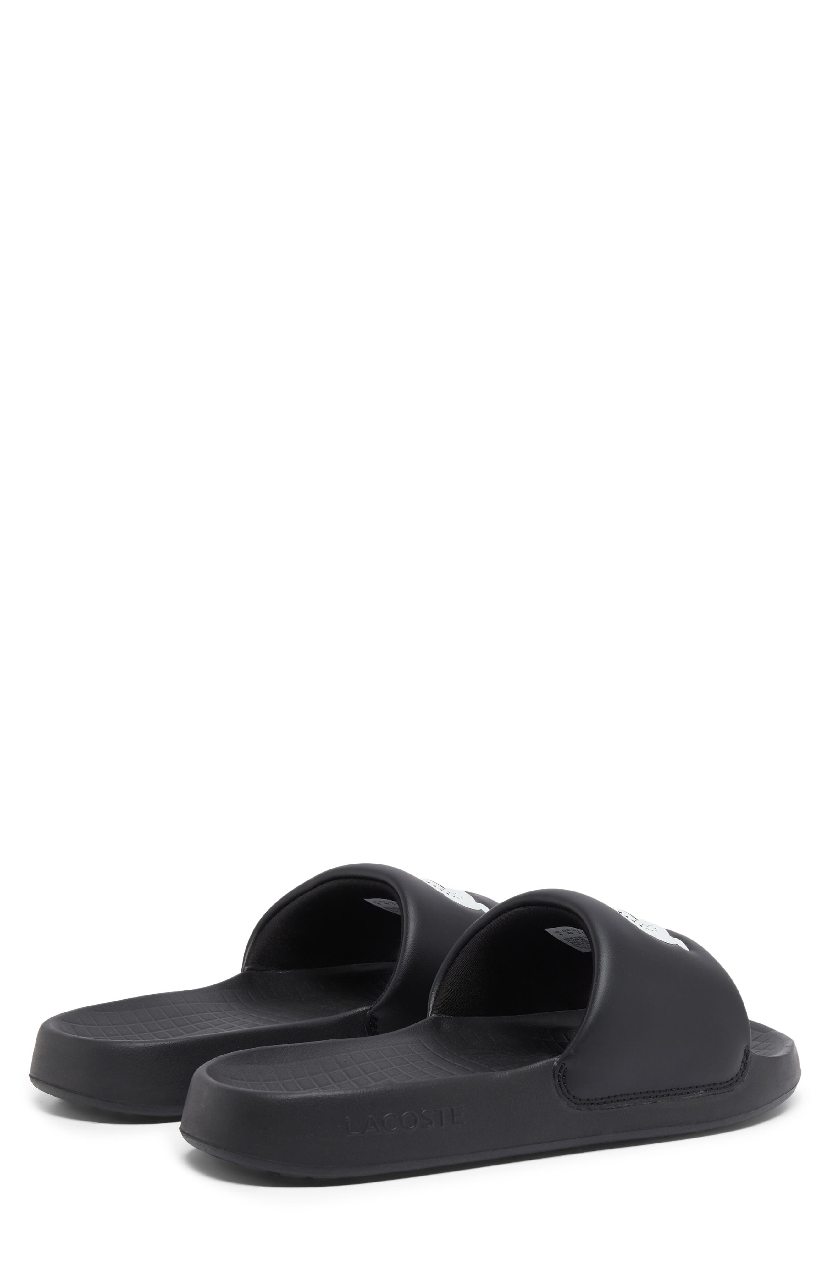 Serve Slide Sandal, Alternate, color, BLACK/ WHITE
