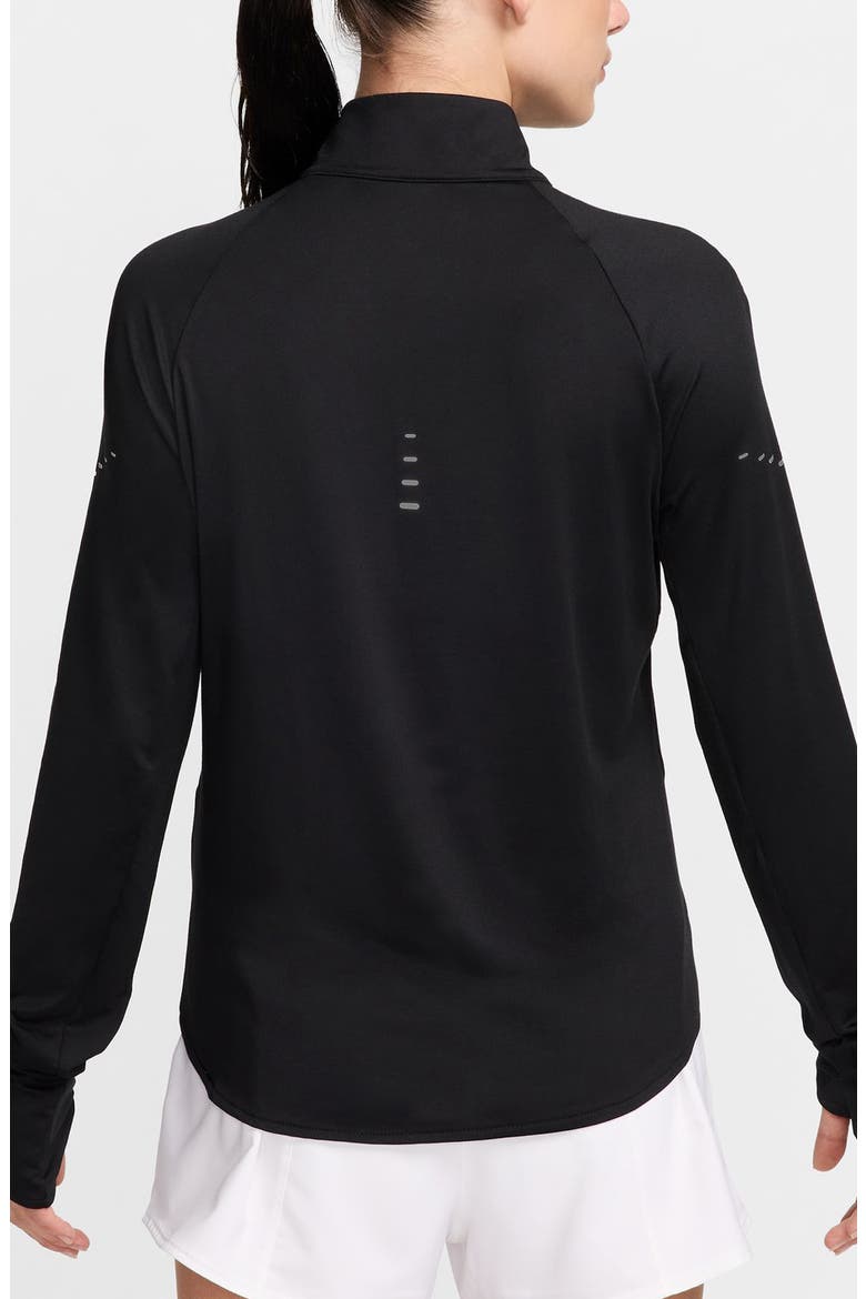Swift Dri-FIT UV Half Zip Running Top, Alternate, color, 010 010 BLACK/REFLECTIVE SILV