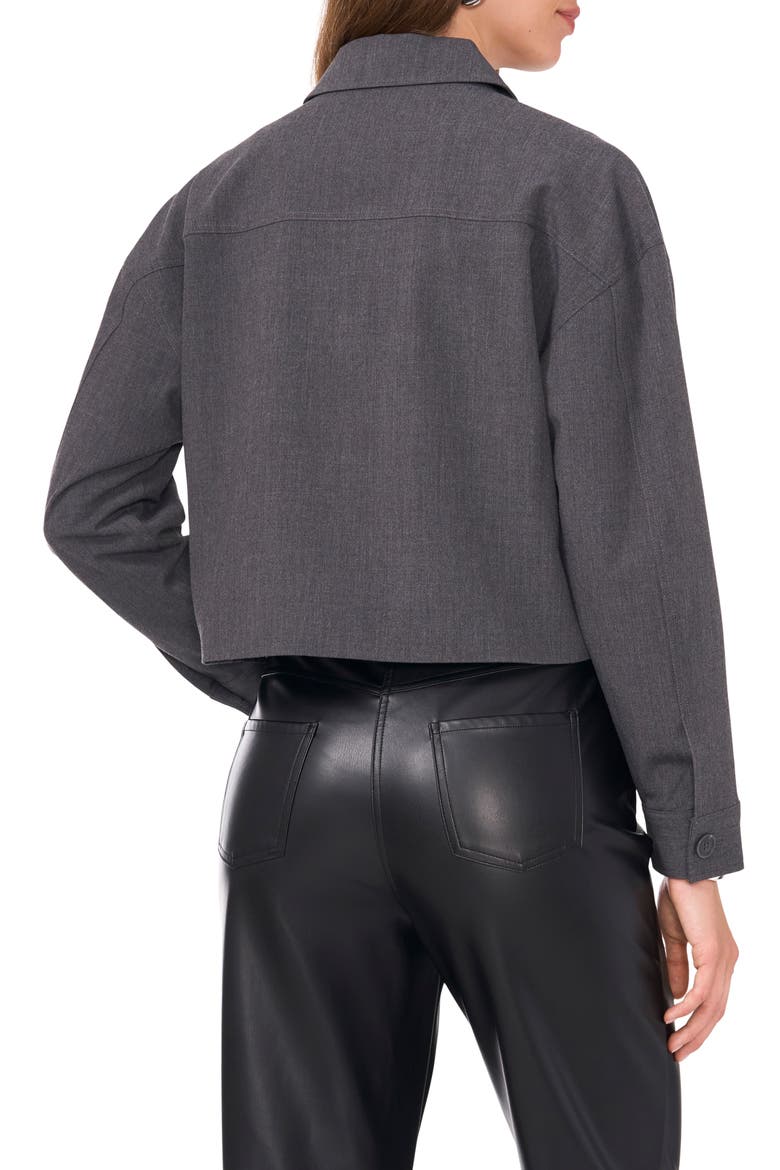 Crystal Stud Crop Shacket, Alternate, color, MEDIUM HEATHER GREY