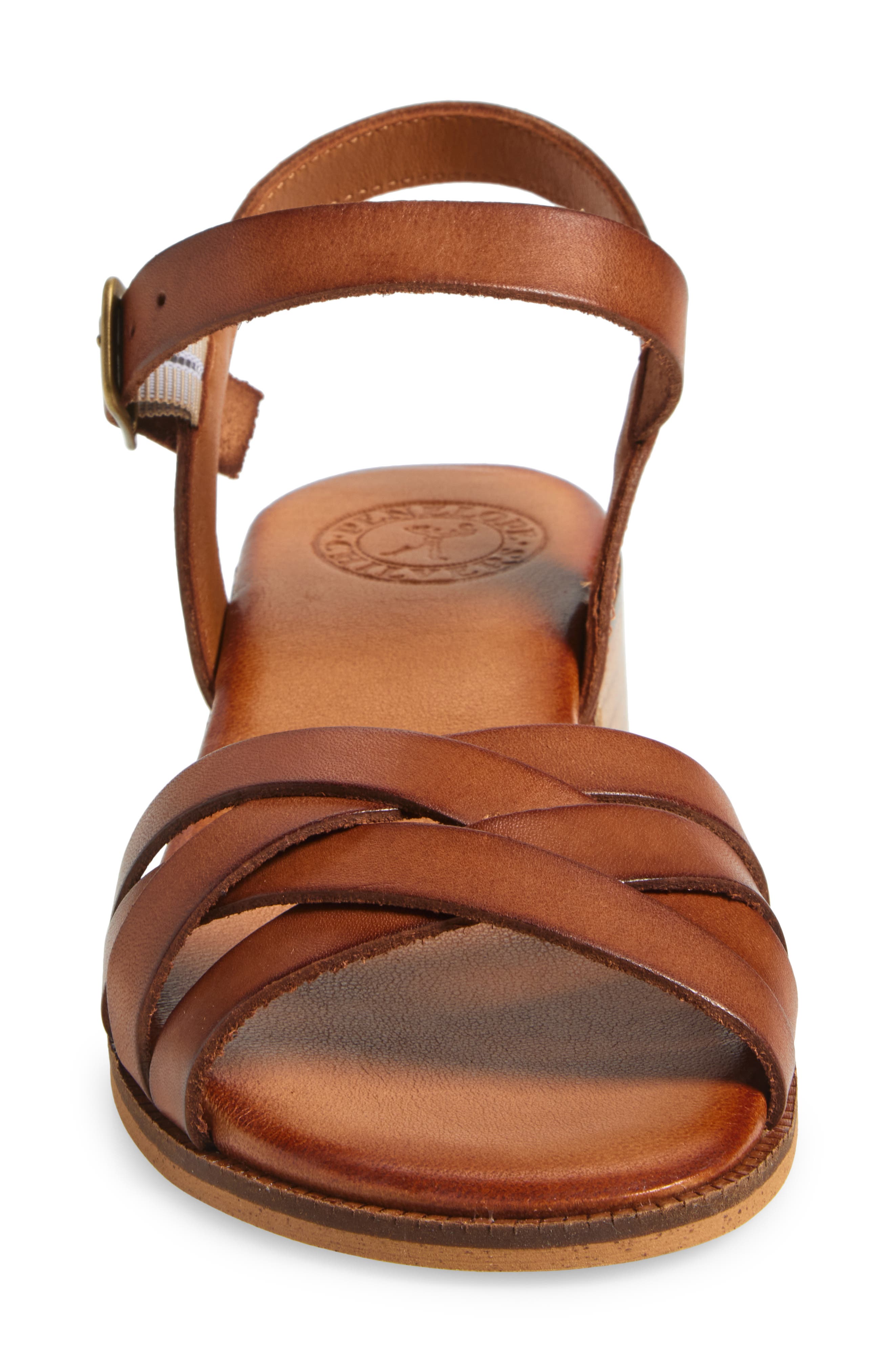 Penelope Chilvers Shepherdess Ankle Strap Sandal, Alternate, color, Tan