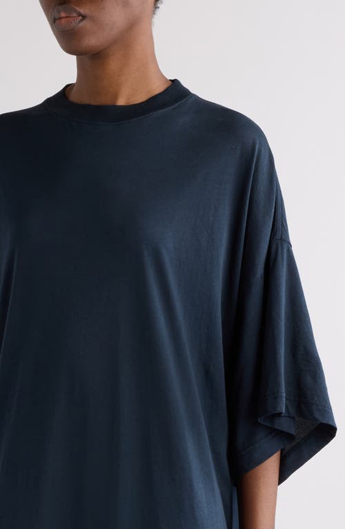 Balenciaga Cocoon T-shirt Dress In Blue